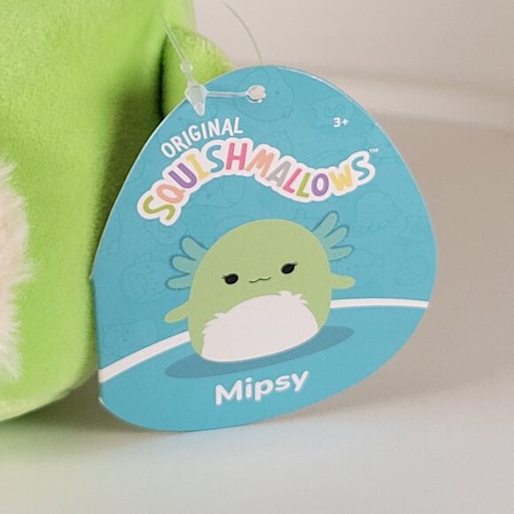 Squishmallows Mipsy Plush 5" Green With Fuzzy Belly 2023 Kellytoy Jazwares - Picture 4 of 13